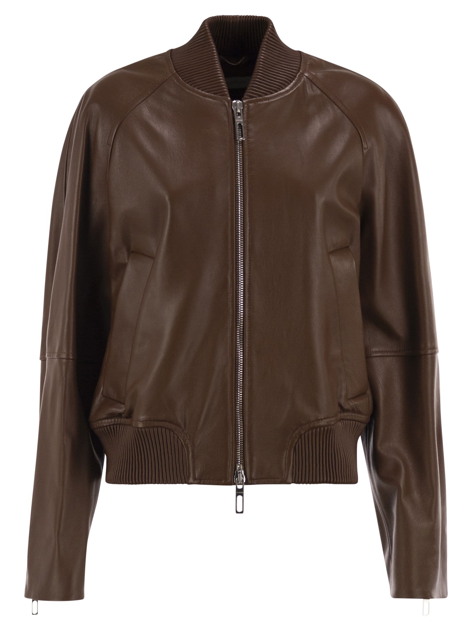 Spxamour - Lambskin Leather Bomber Jacket