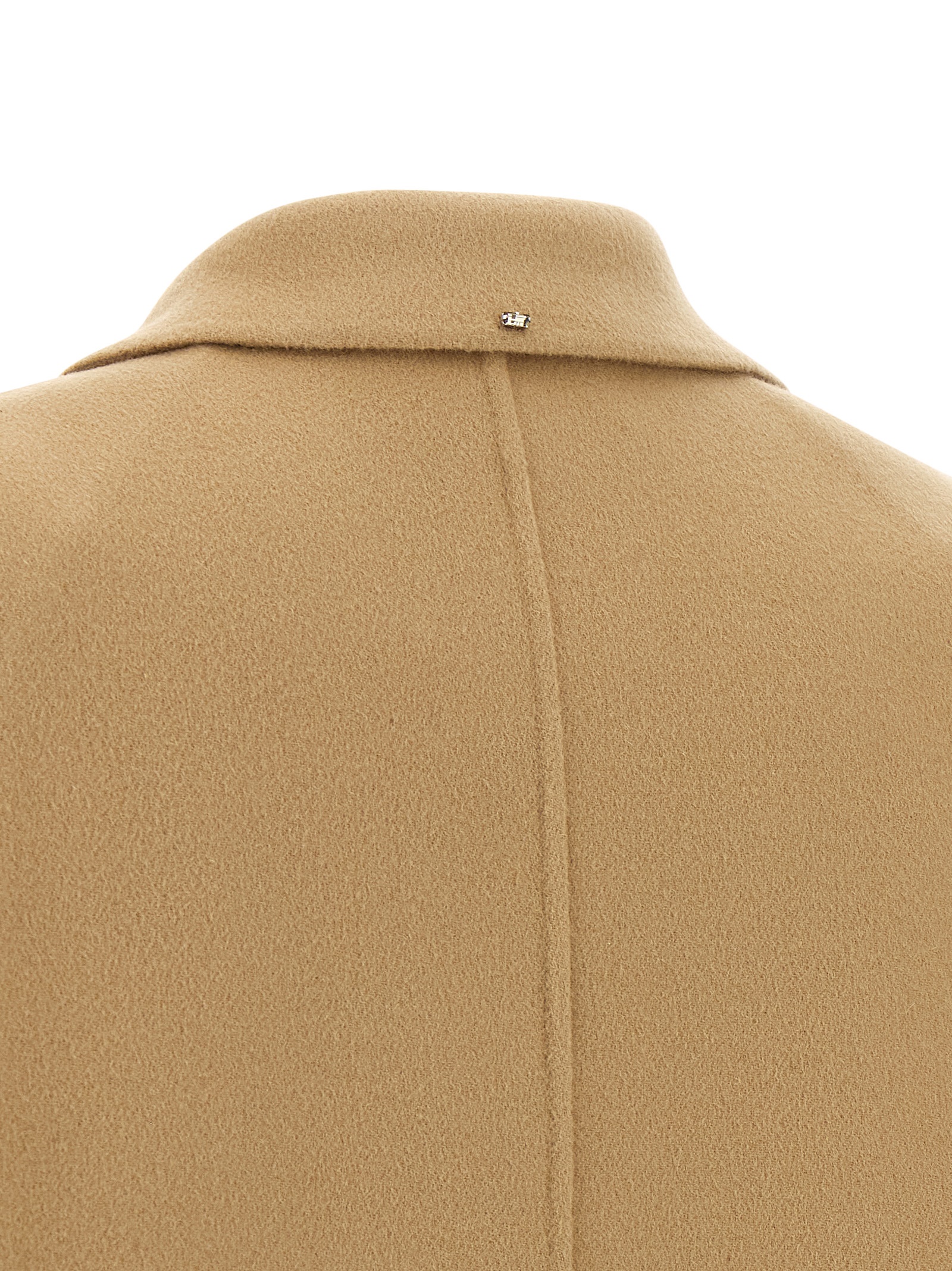 Sportmax Wool Oversized Coat In Beige