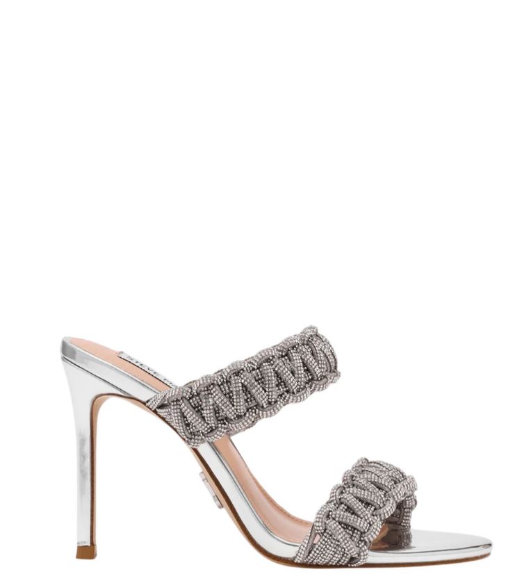 Silver Leather Sandals