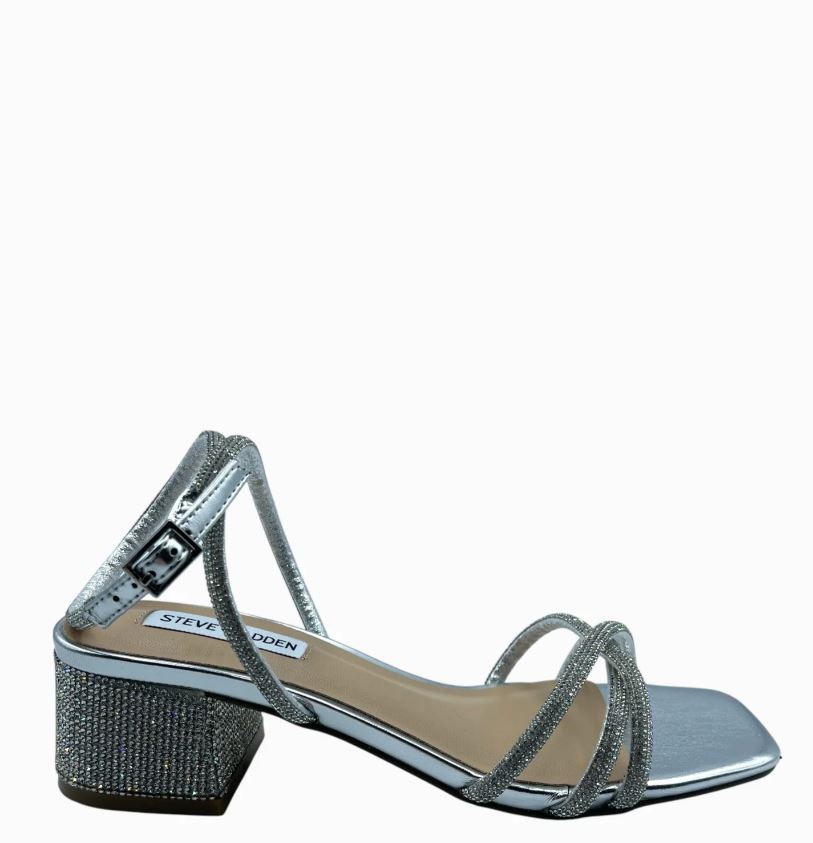 Silver Leather Sandals