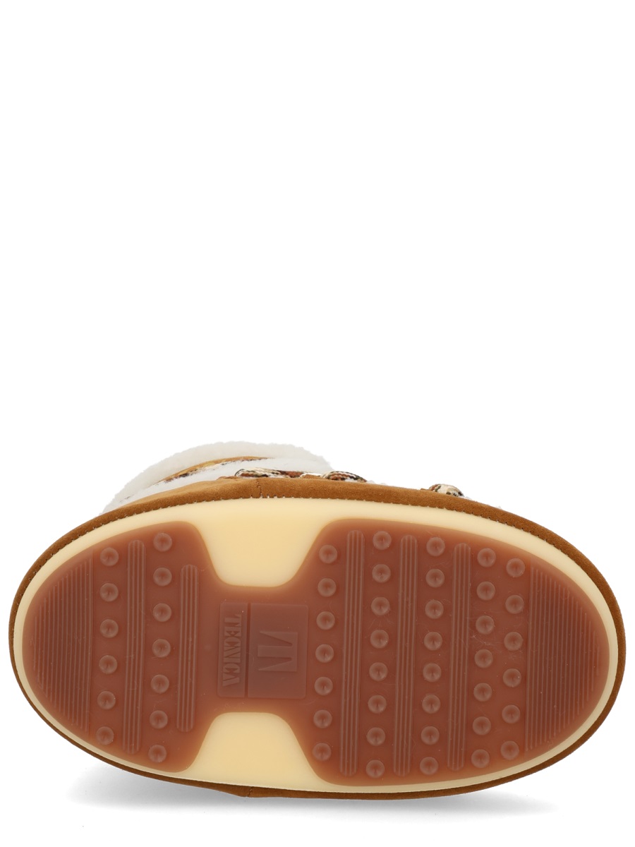 Moon Boot Stivale Lab69 Icon Low Marrone In Shearling In Brown