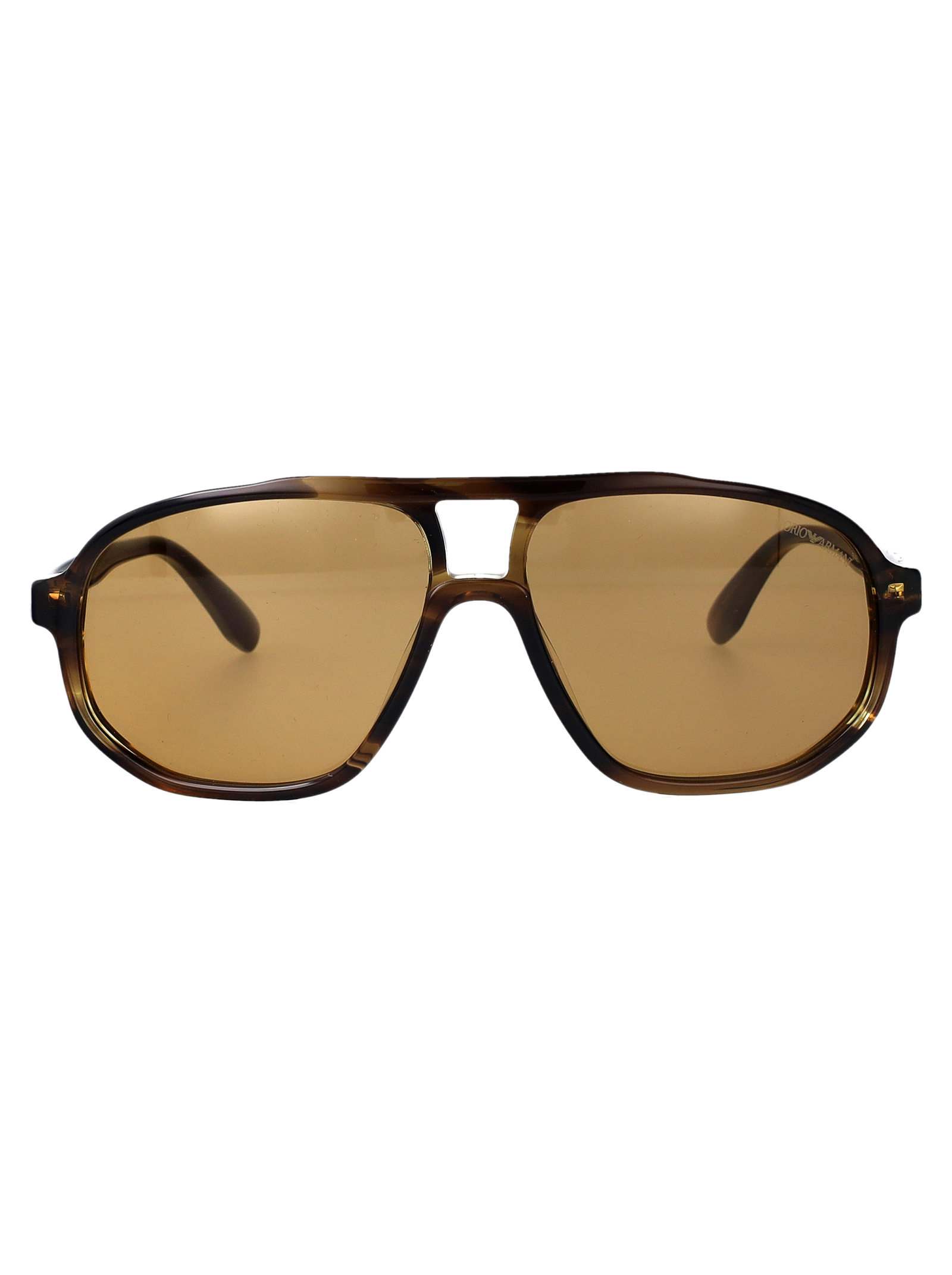 Striped Dark Green Acetate Sunglasses