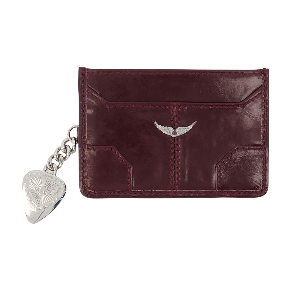 Zadig&Voltaire Sunny Pass Card Holder -  - Leather - Burgundy