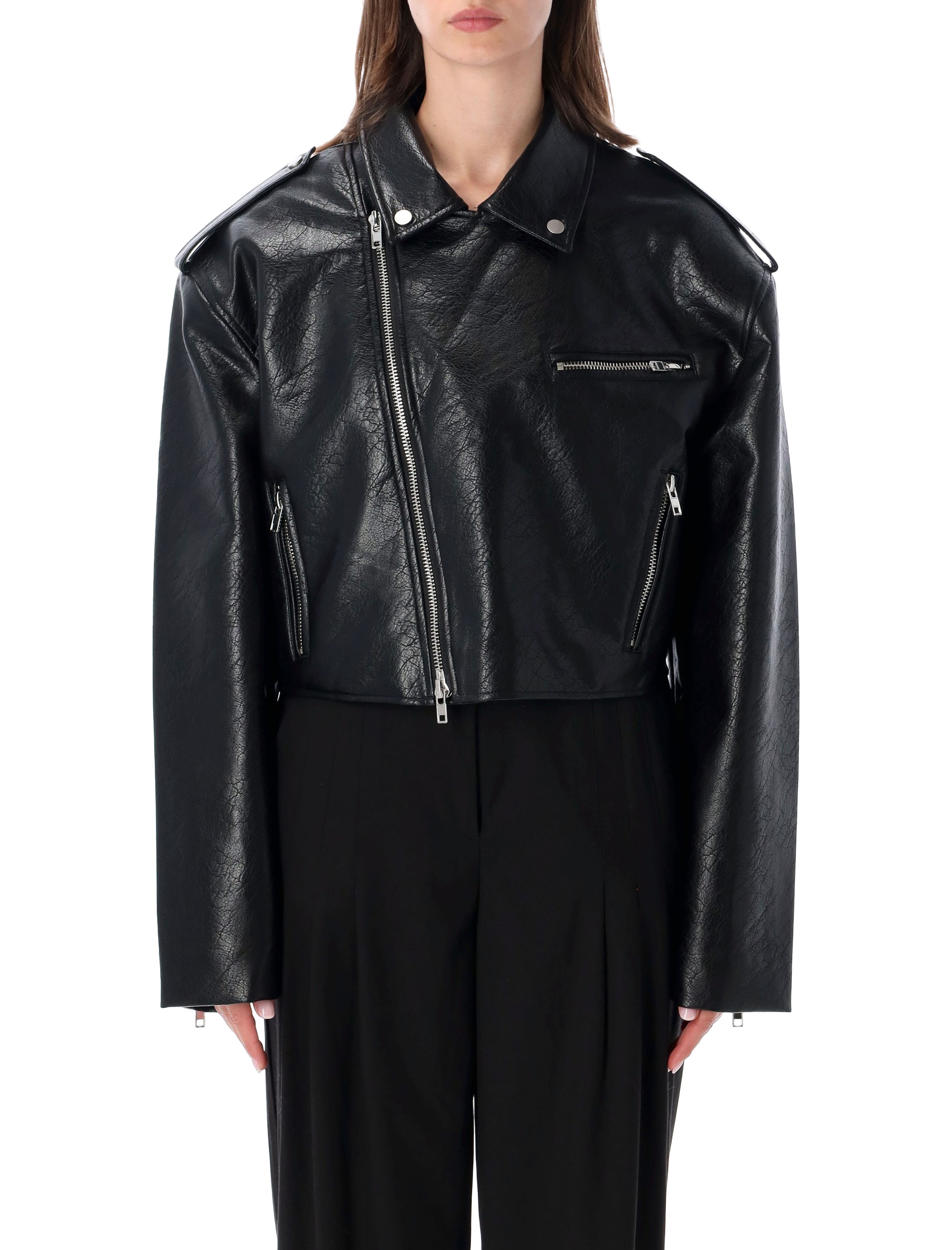 Daphne Black Biker Jacket