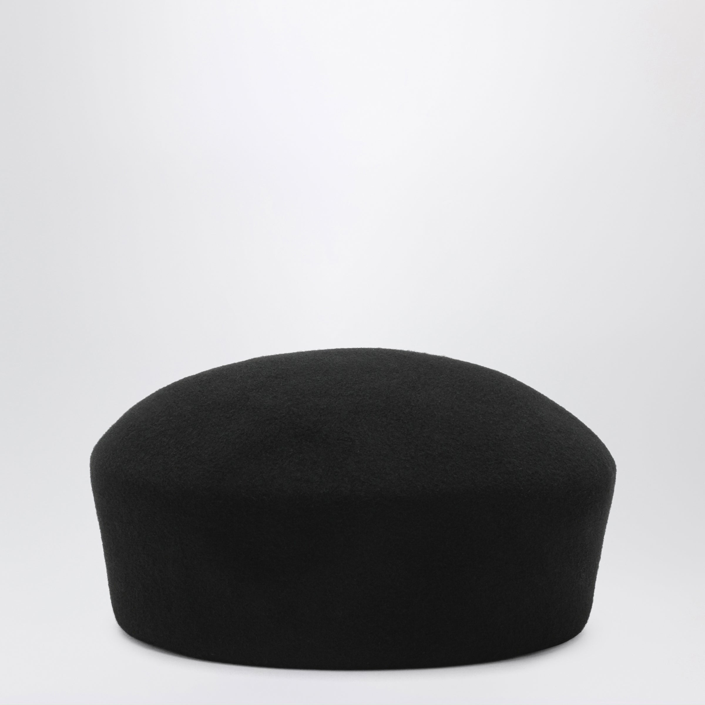 Noxley Black Wool Pillbox Hat