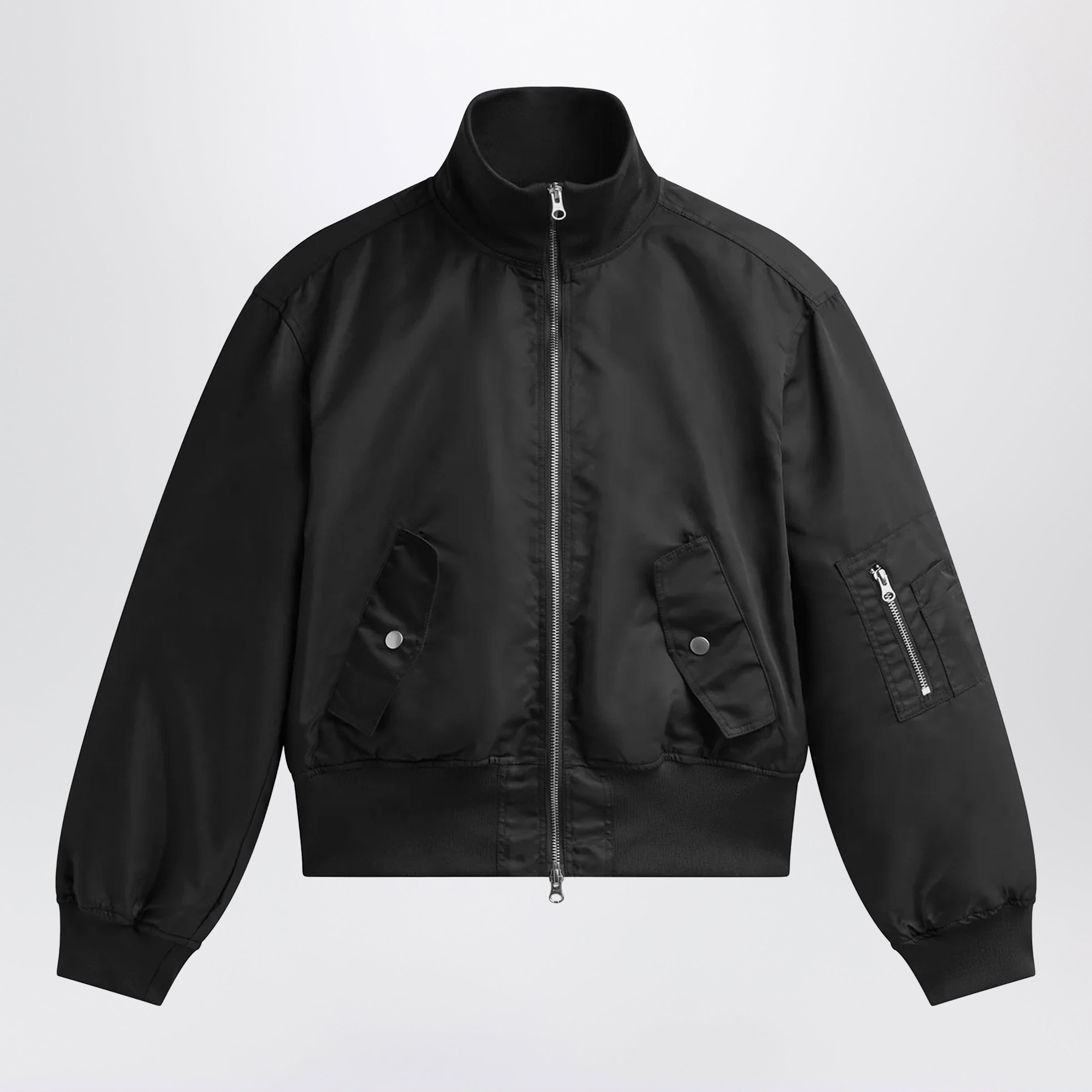 Short Storm Technical Fabric Bomber Jacket