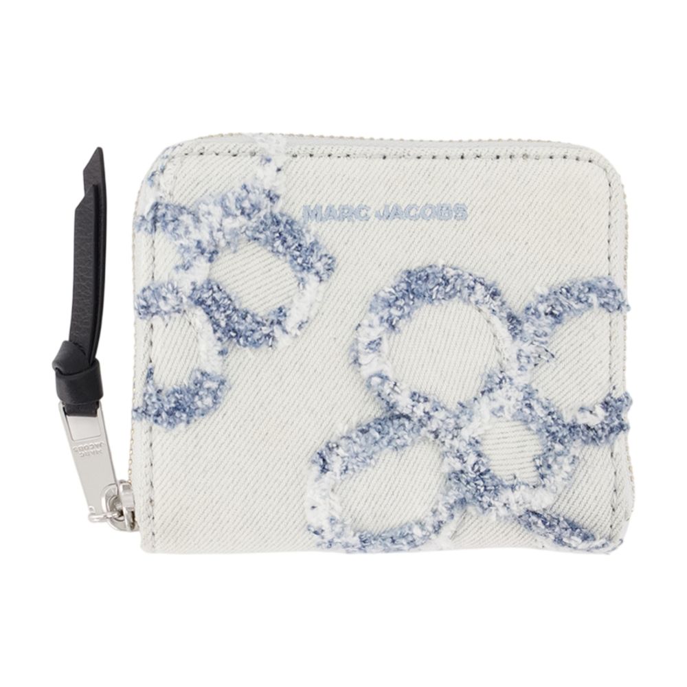 Marc Jacobs The Mini Compact Wallet - - Cotton - Blue In Blue