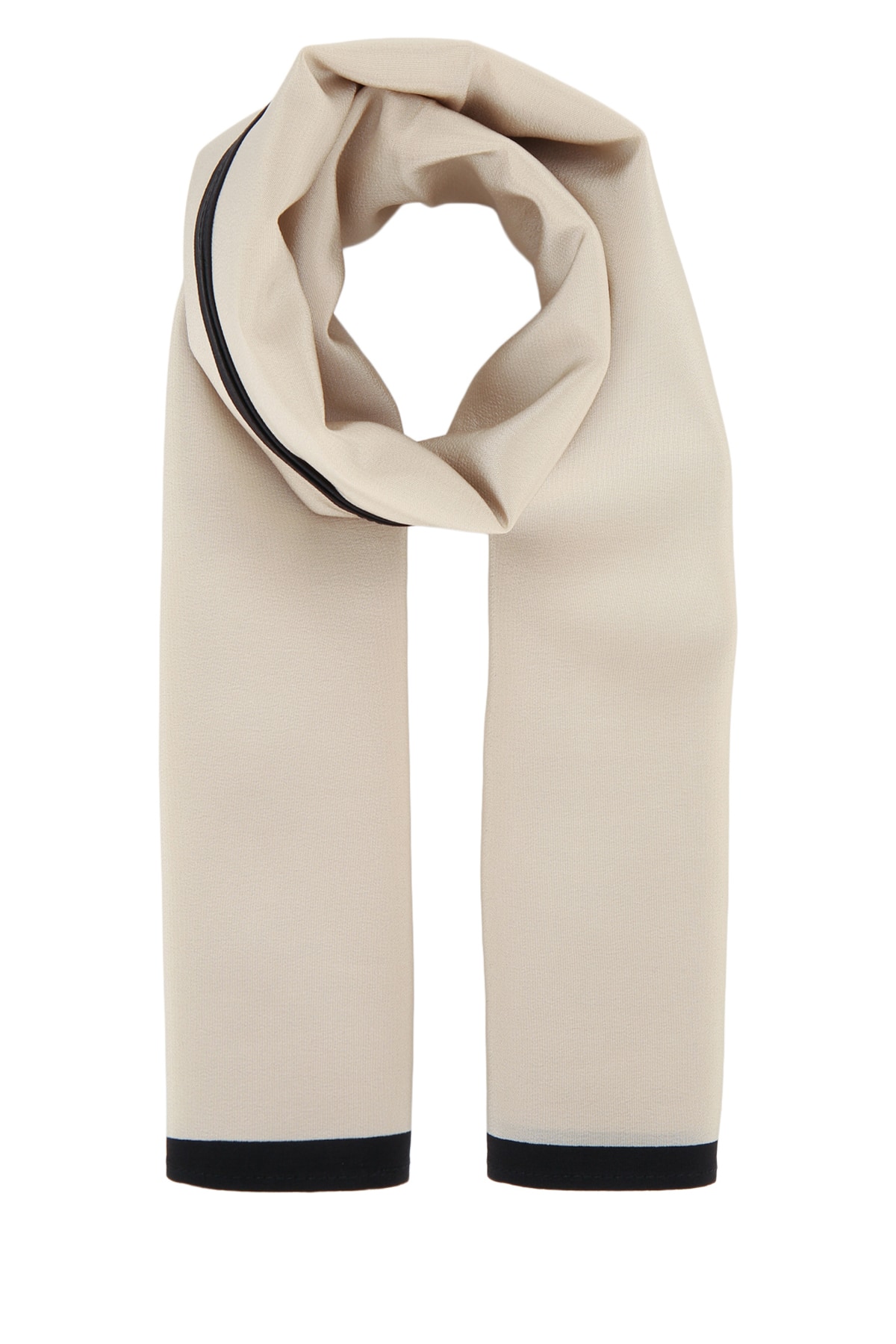 Centered Monogram Silk Scarf