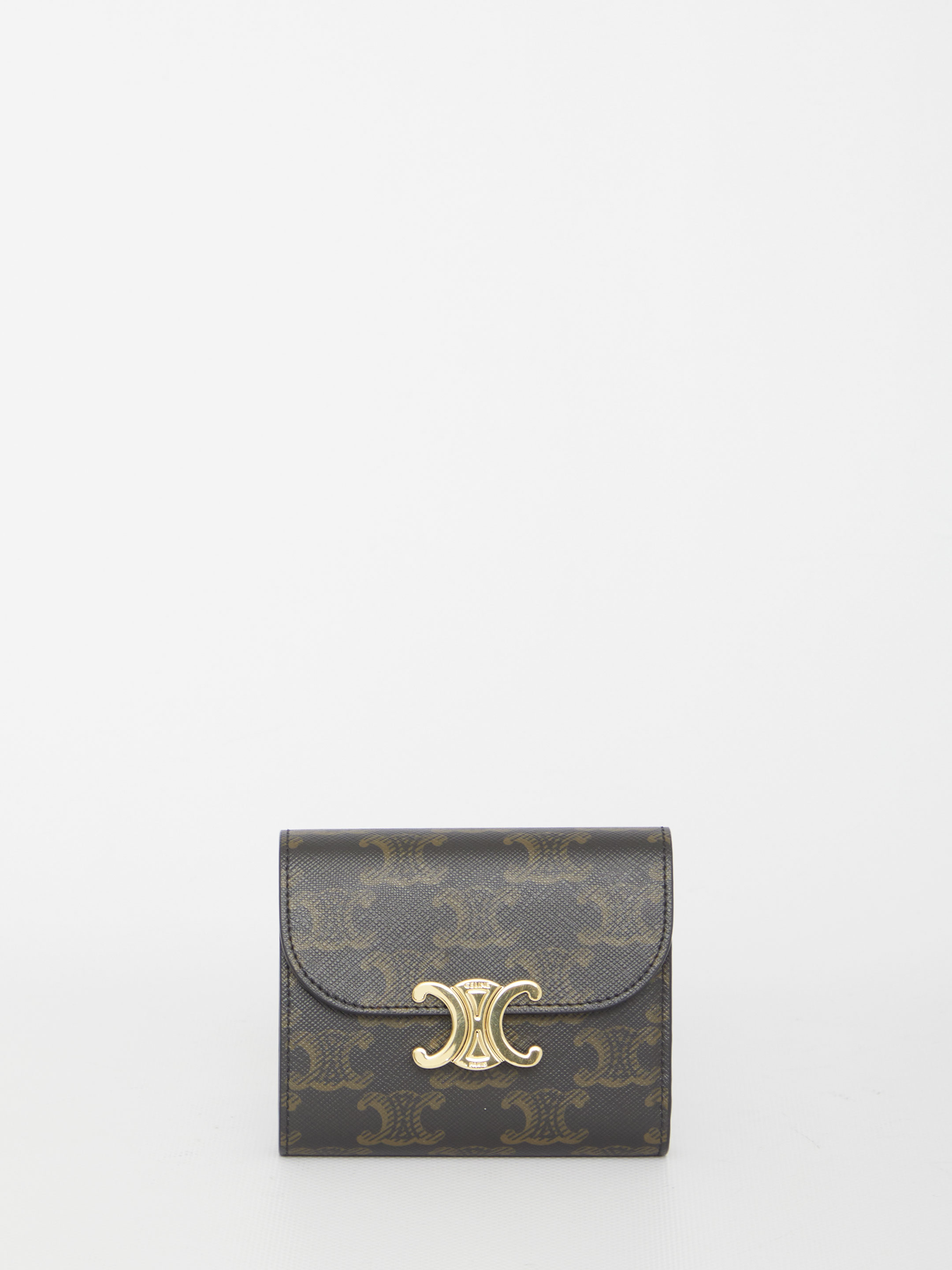 Triomphe-Print Compact Wallet
