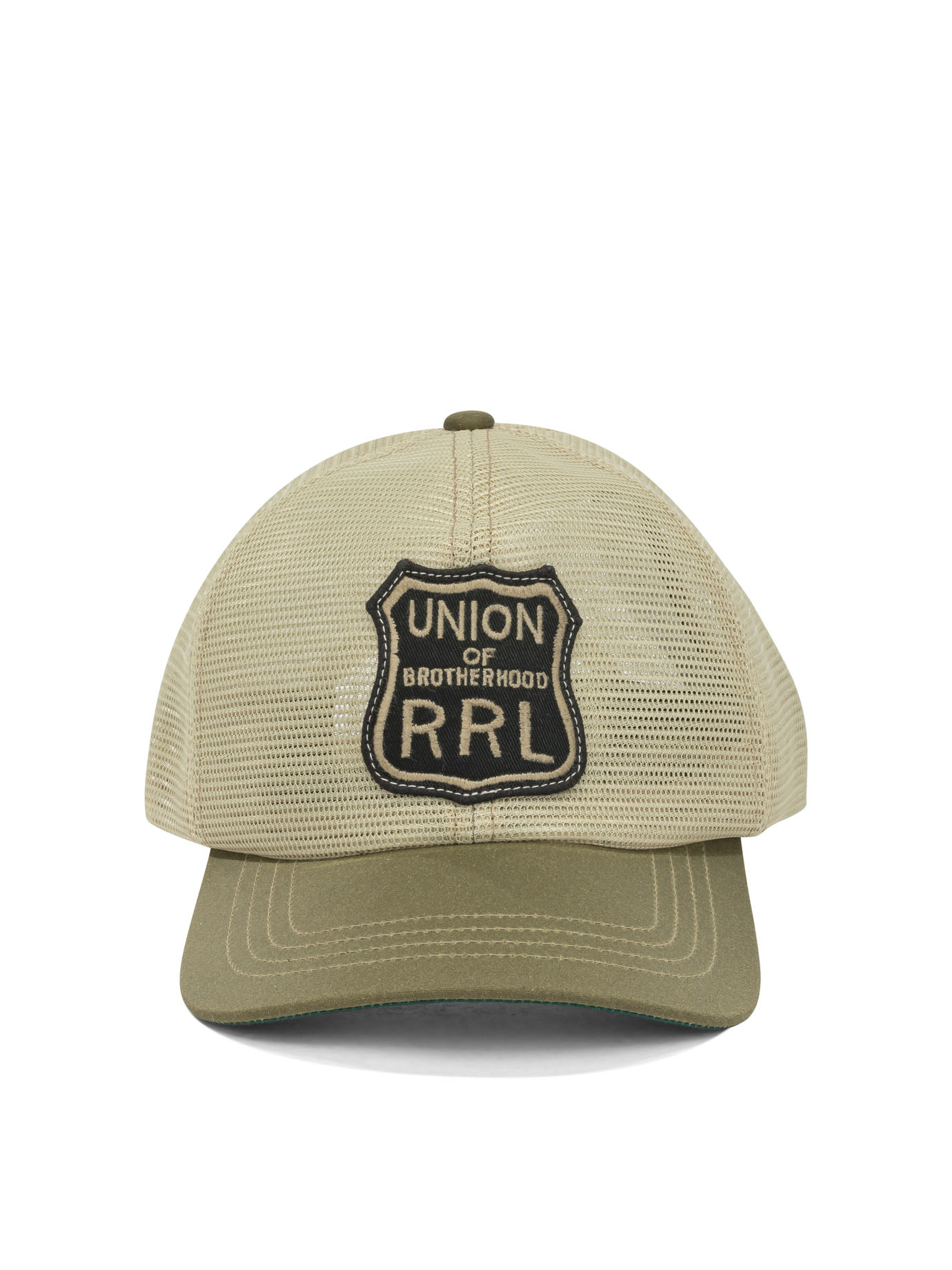 Rrl By Ralph Lauren Trucker Cap With Logo In Beige