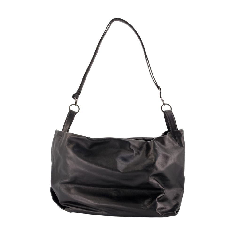 Yohji Yamamoto Tulip L Shoulder Bag -  - Leather - Black