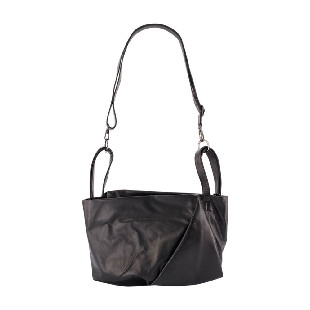 Yohji Yamamoto Tulip M Shoulder Bag -  - Leather - Black