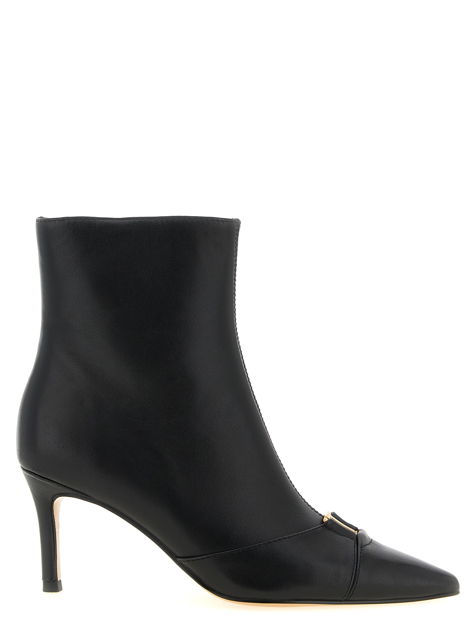 Twinset Twin Set Logo Ankle Boots In Black