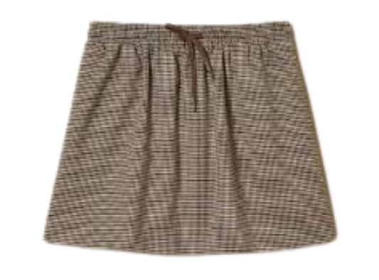Taupe Polyester Skirt
