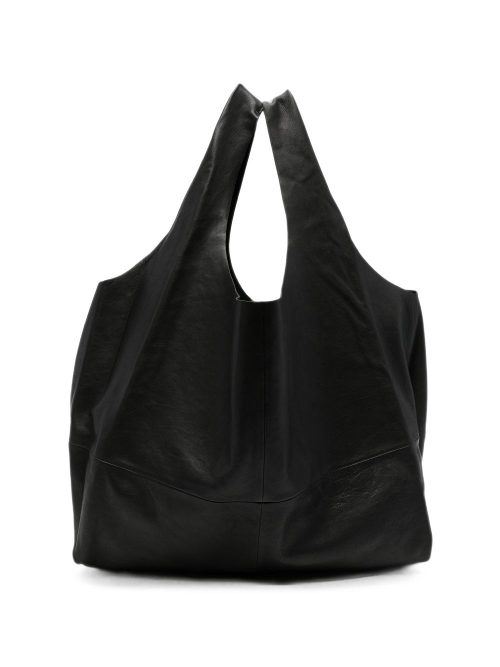 Cortana U Xl Leather Tote Bag In Black