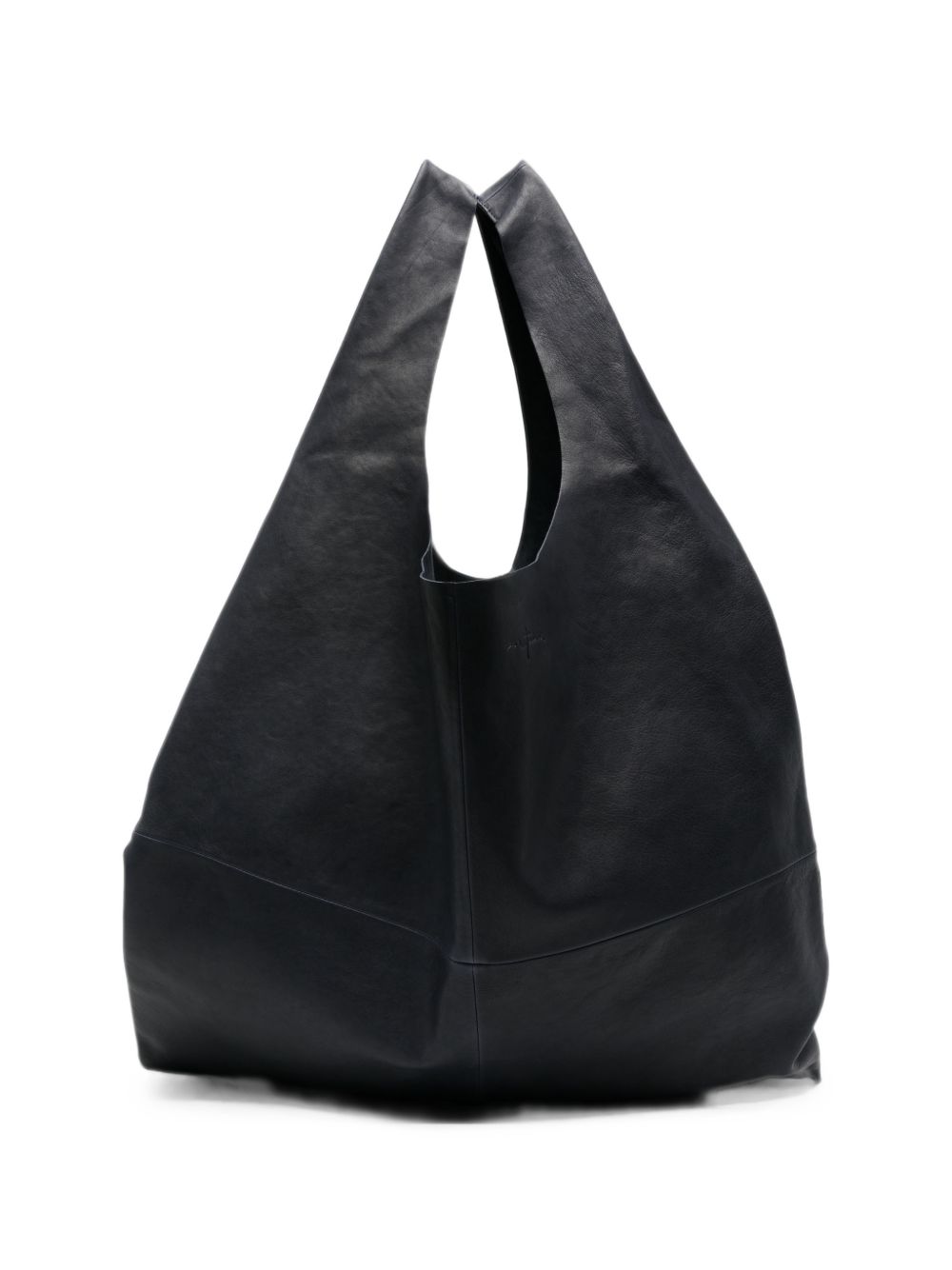 Cortana U Xl Leather Tote Bag In Navy