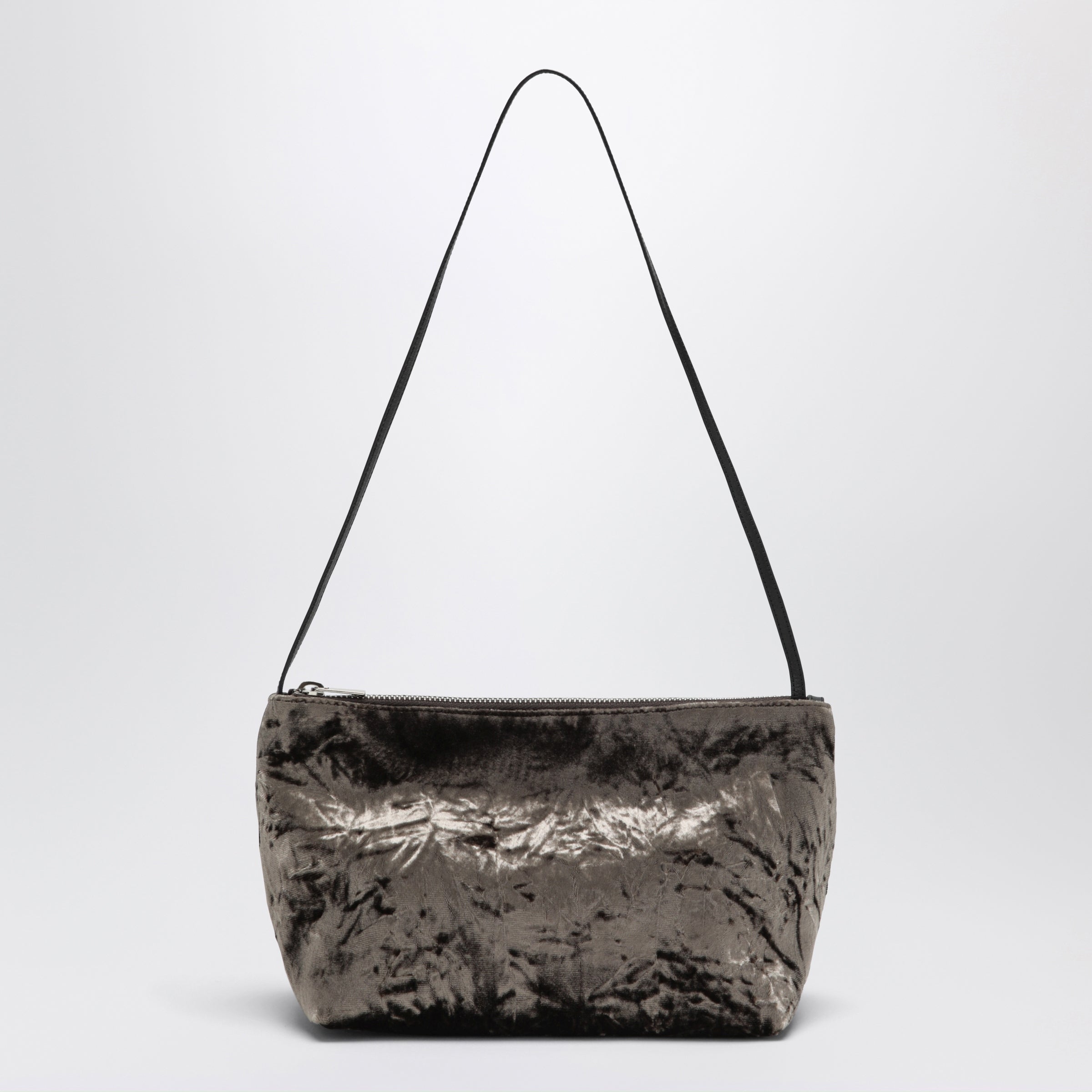 Corset Brown Pouch In Velvet