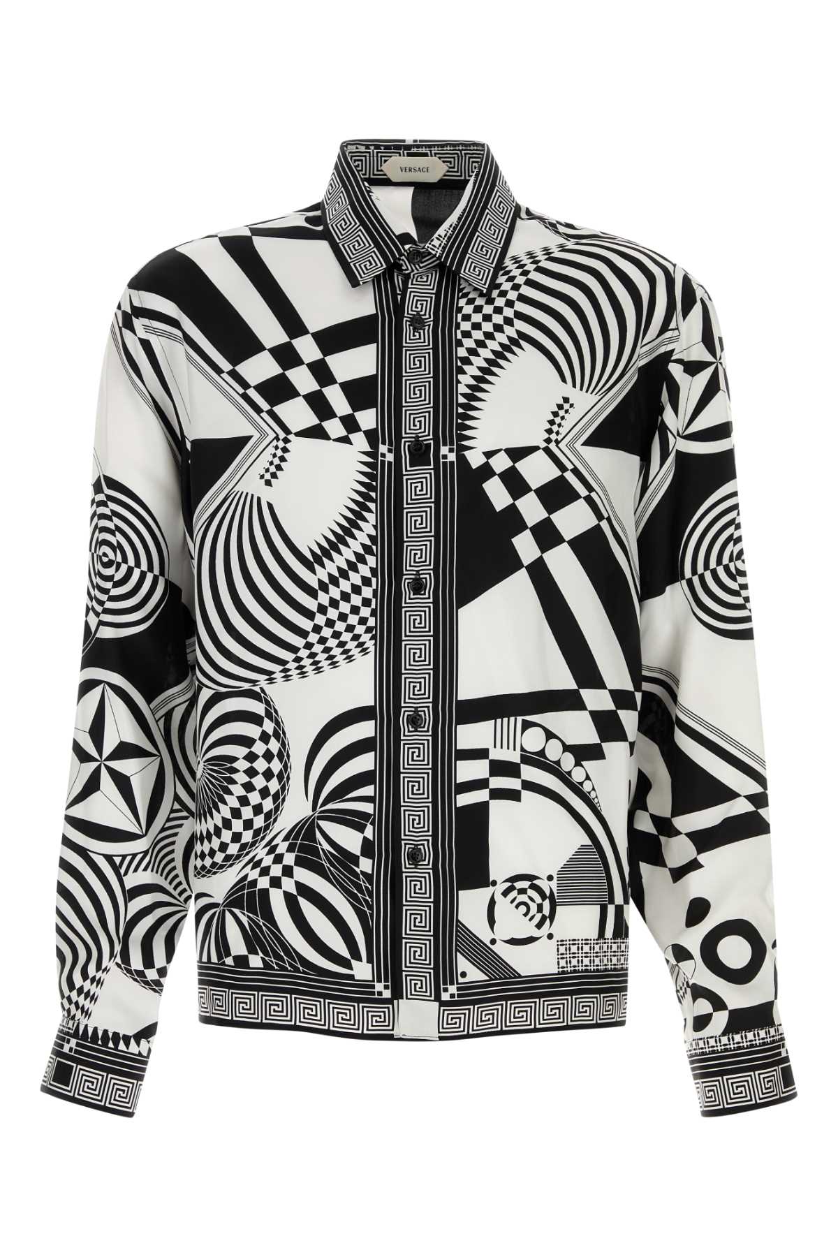 Informal Shirt Silk Twill Print Medusa Collage