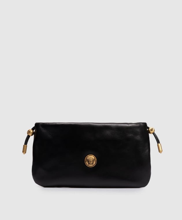 Versace Tag Drawstring Pouch In Black