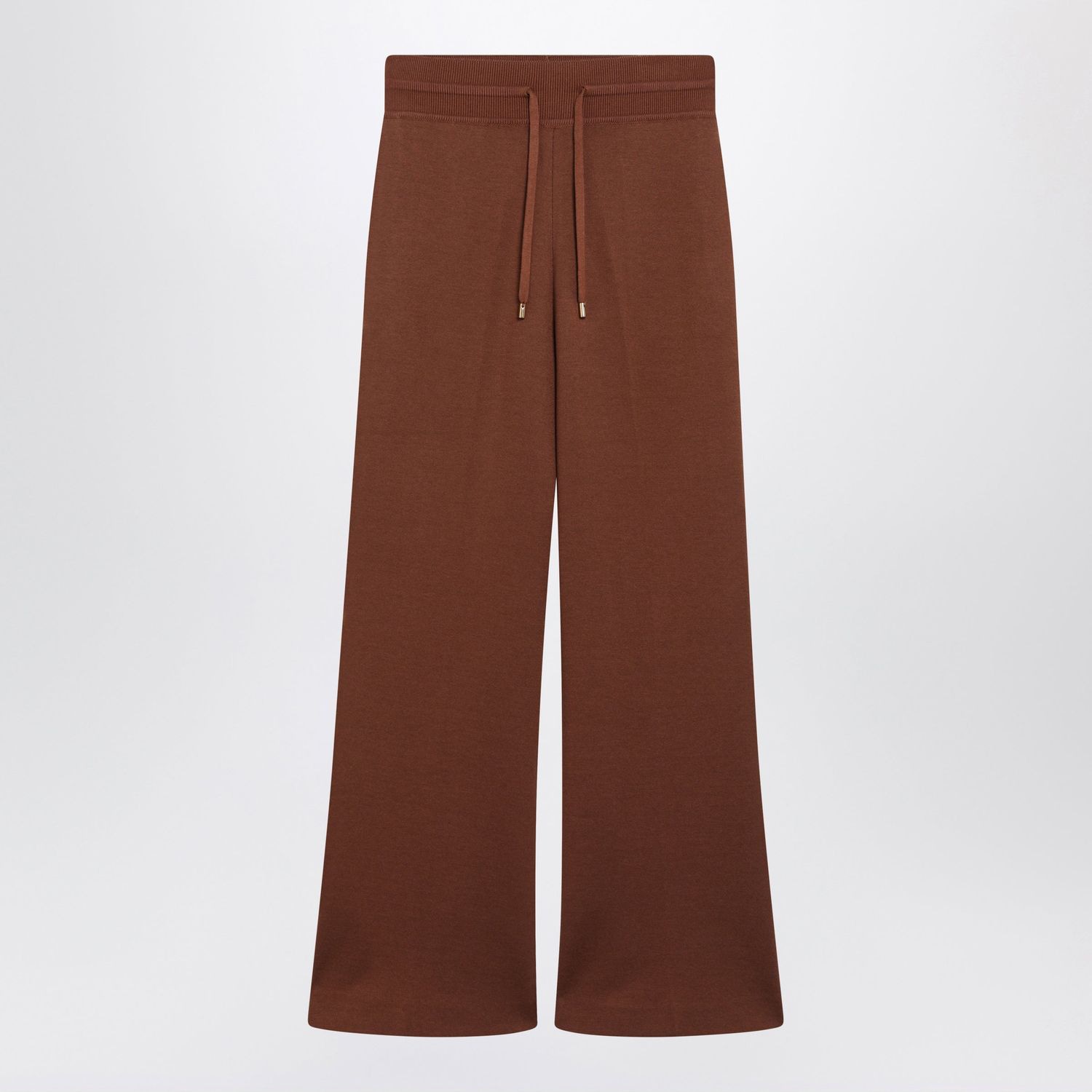 Viera Red Cotton And Cashmere Trousers