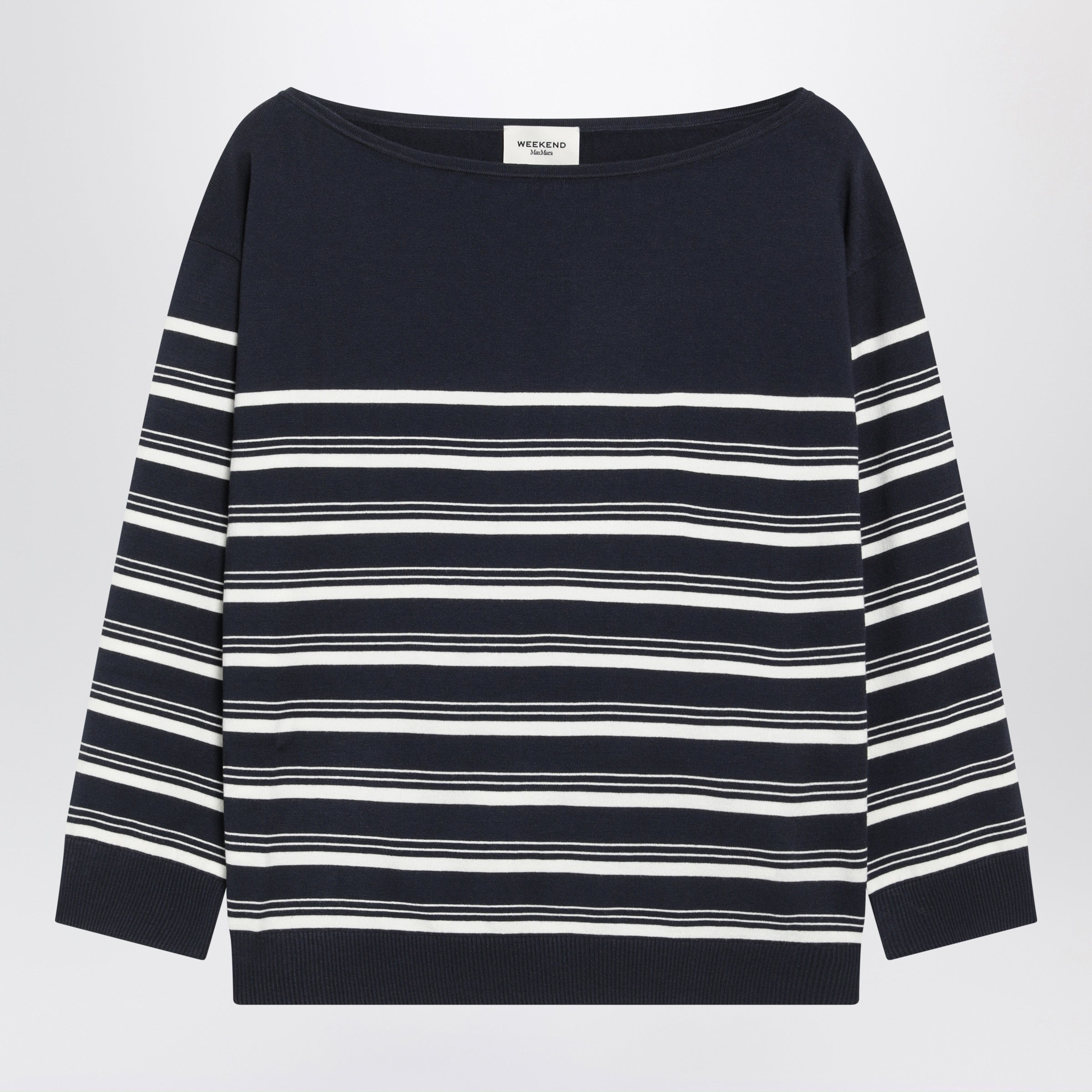 Blue And White Striped Sweater