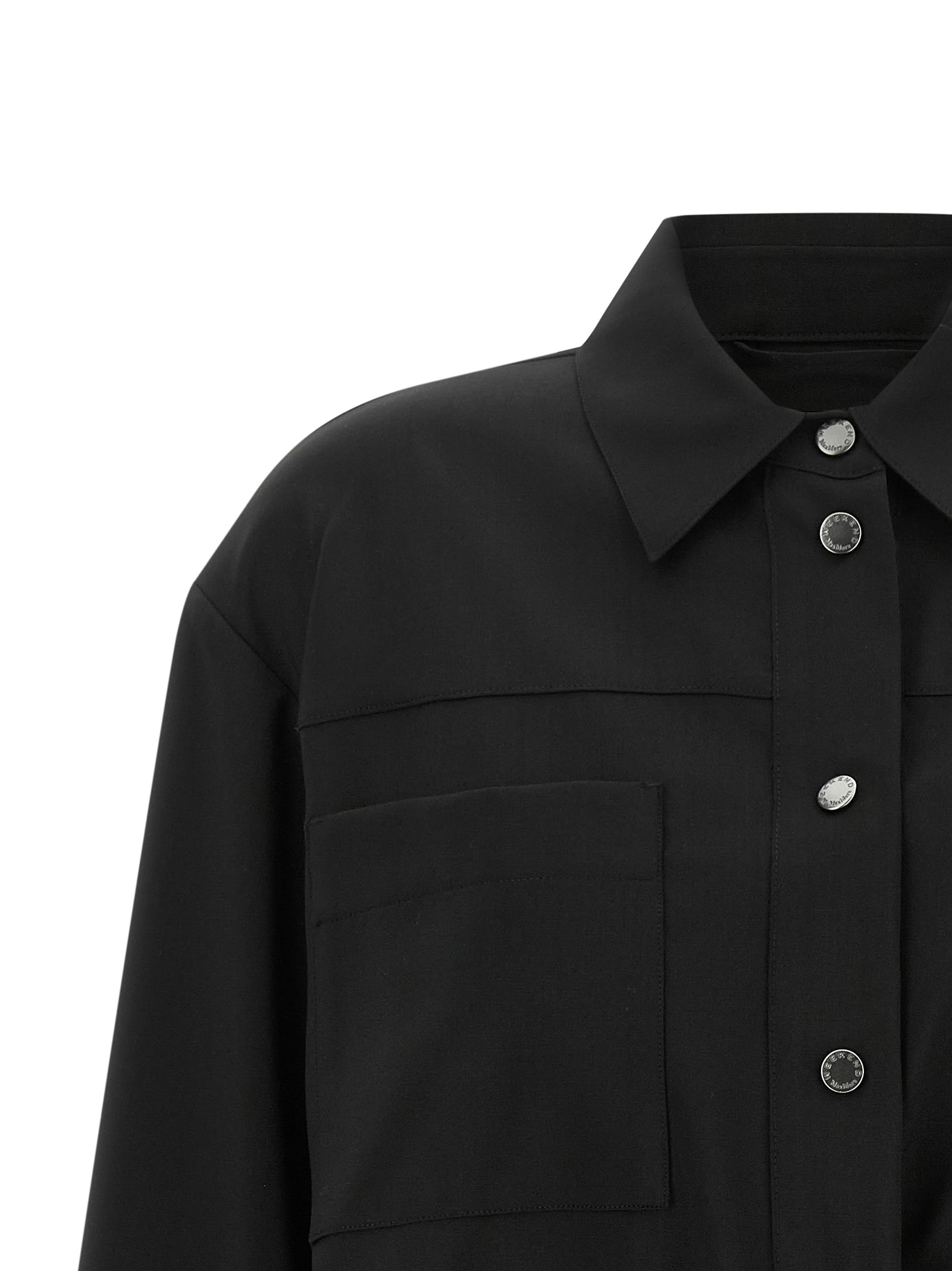 Weekend Max Mara Elasticated Cropped Jacket In Black