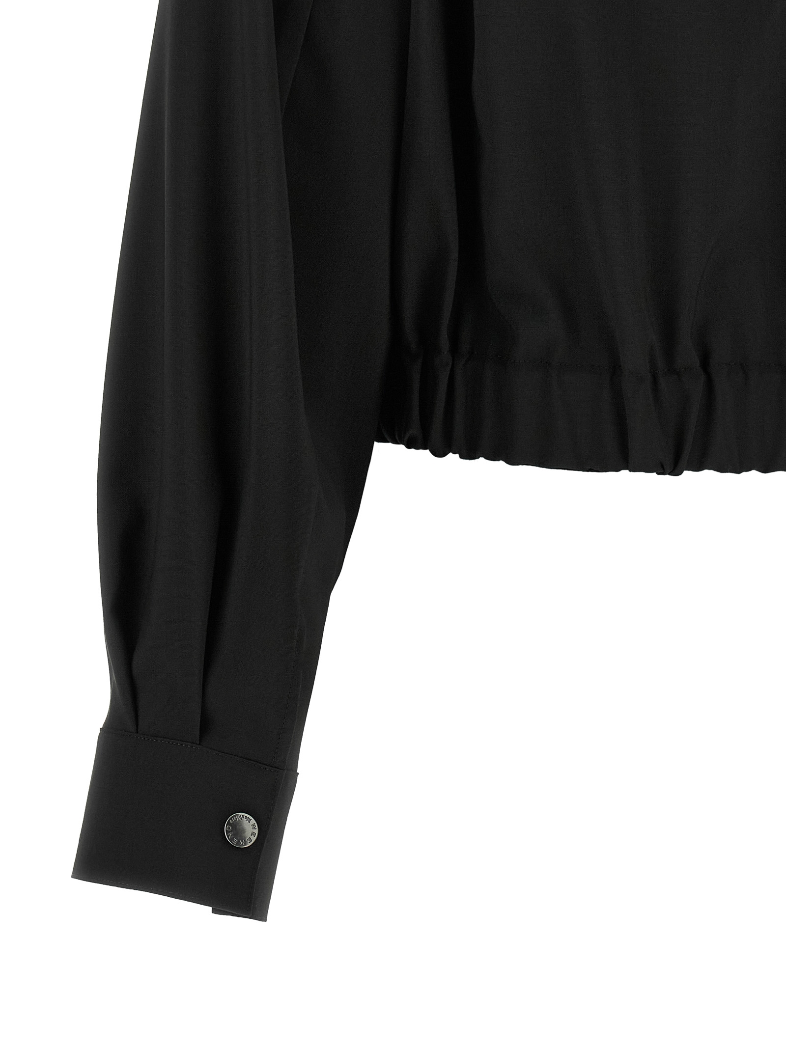 Weekend Max Mara Elasticated Cropped Jacket In Black