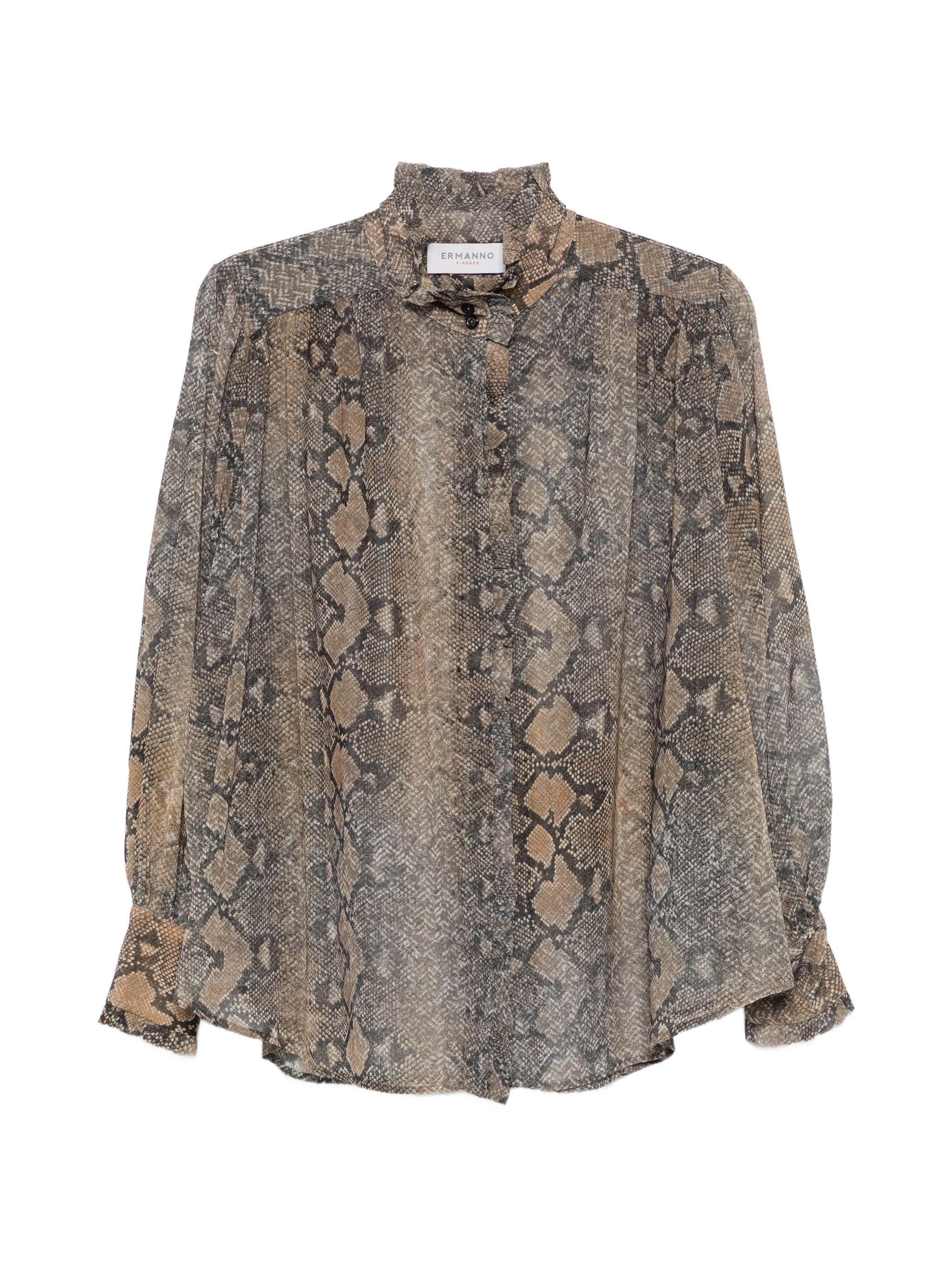 Ermanno White Polyester Shirt