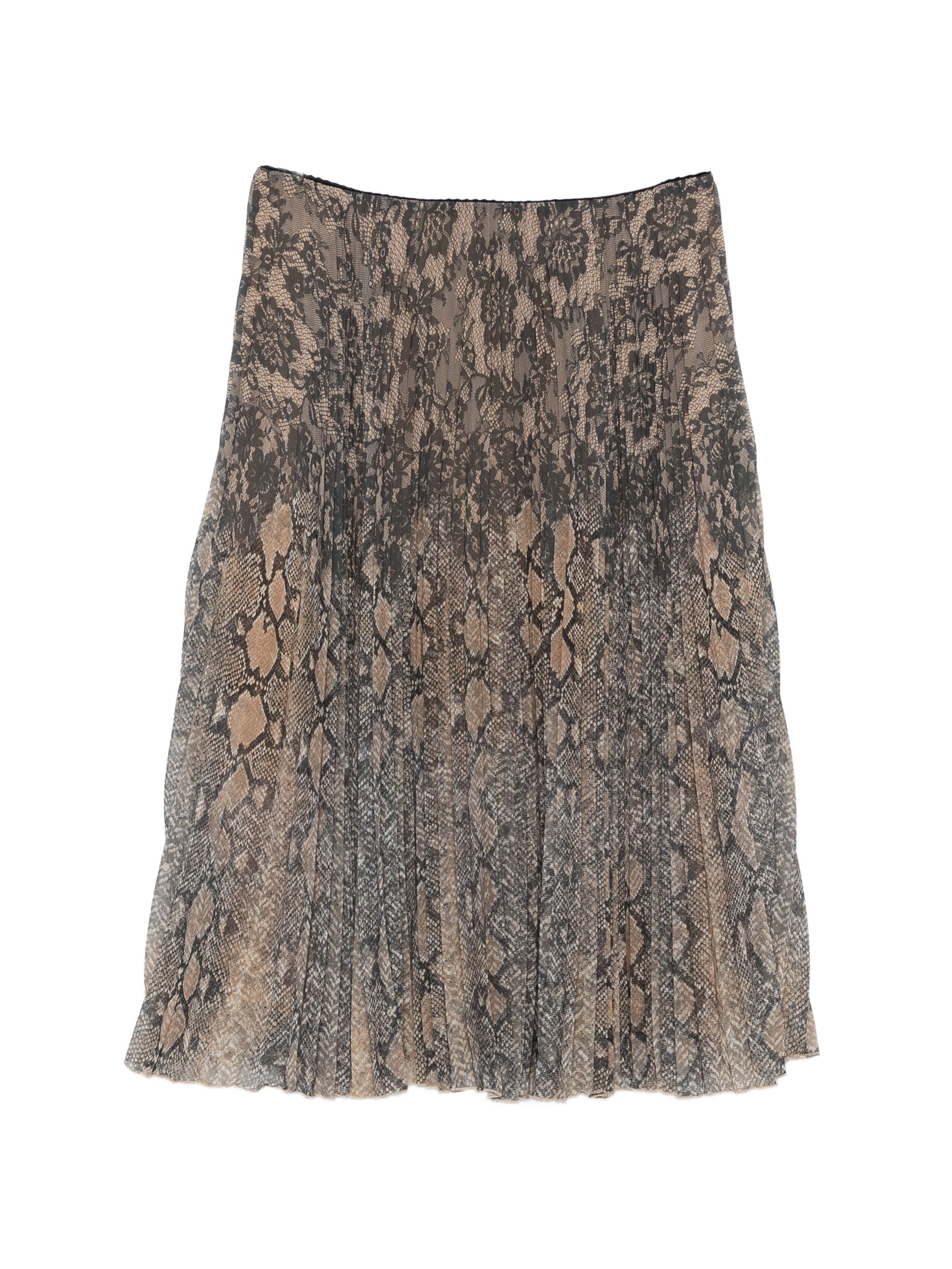 Ermanno White Polyester Skirt