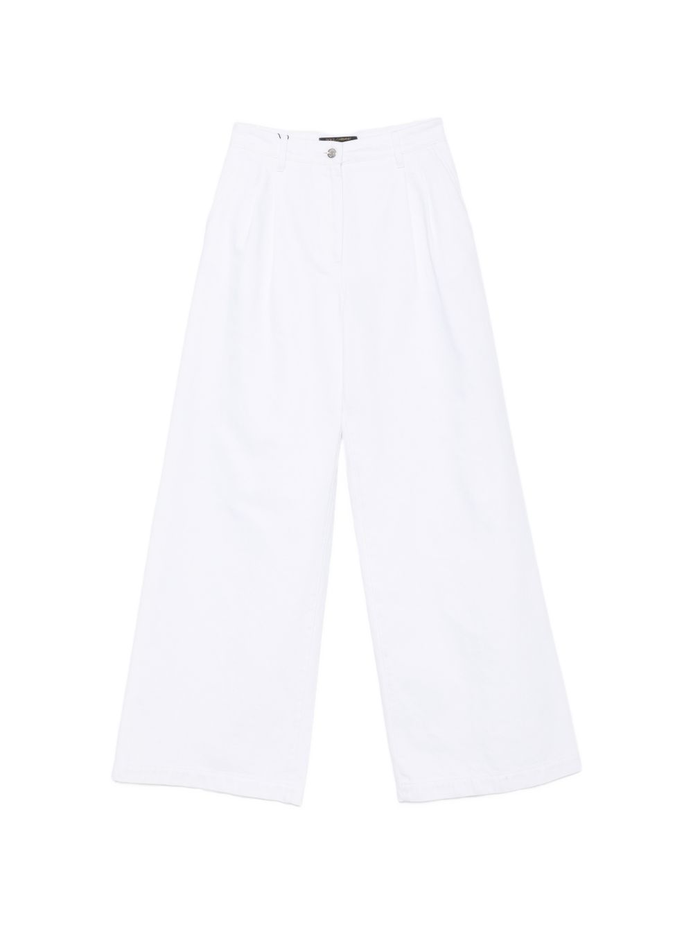 Dolce & Gabbana Wide-leg Denim Jeans In White