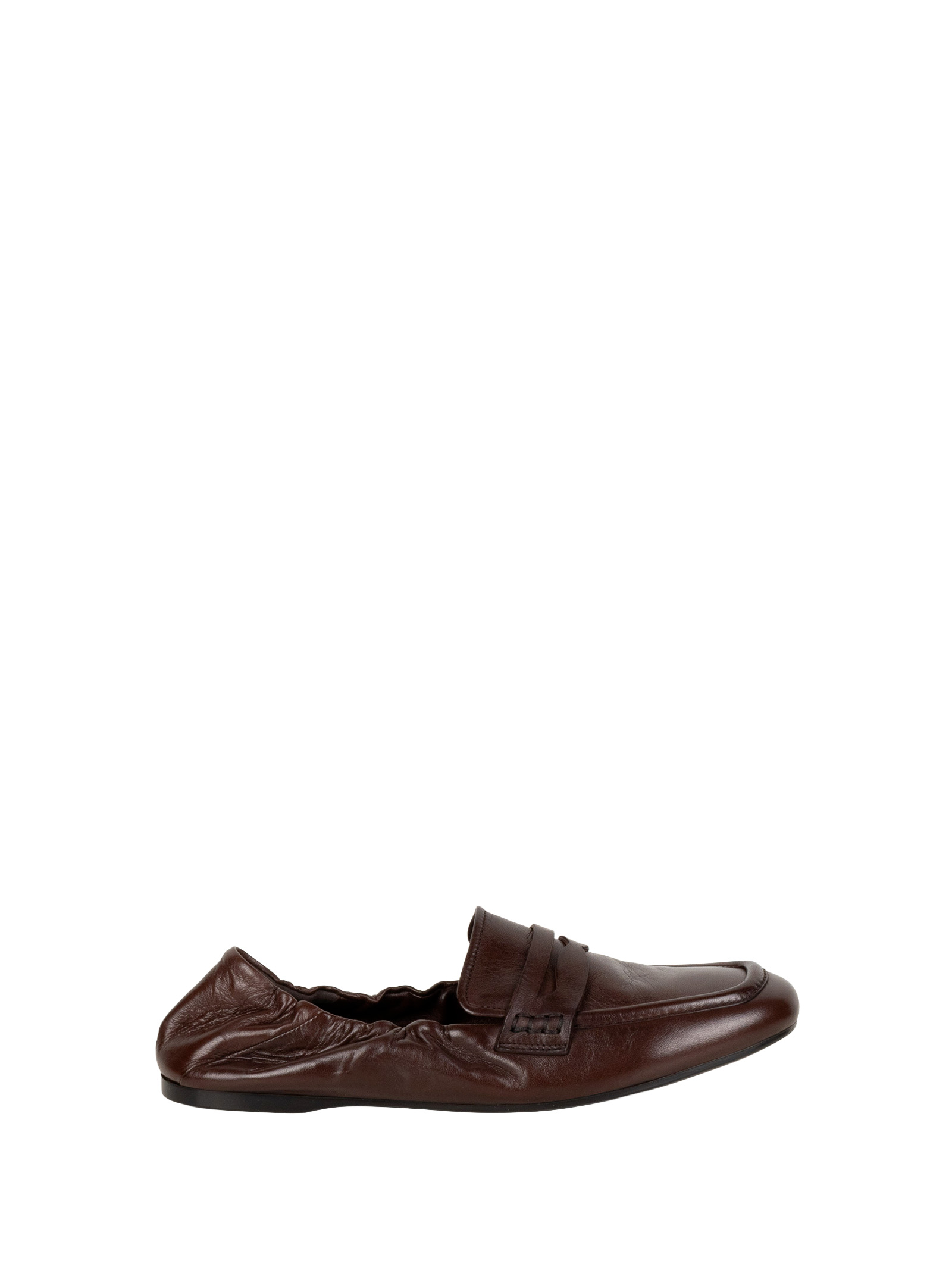 Woman Loafers Satin Brown