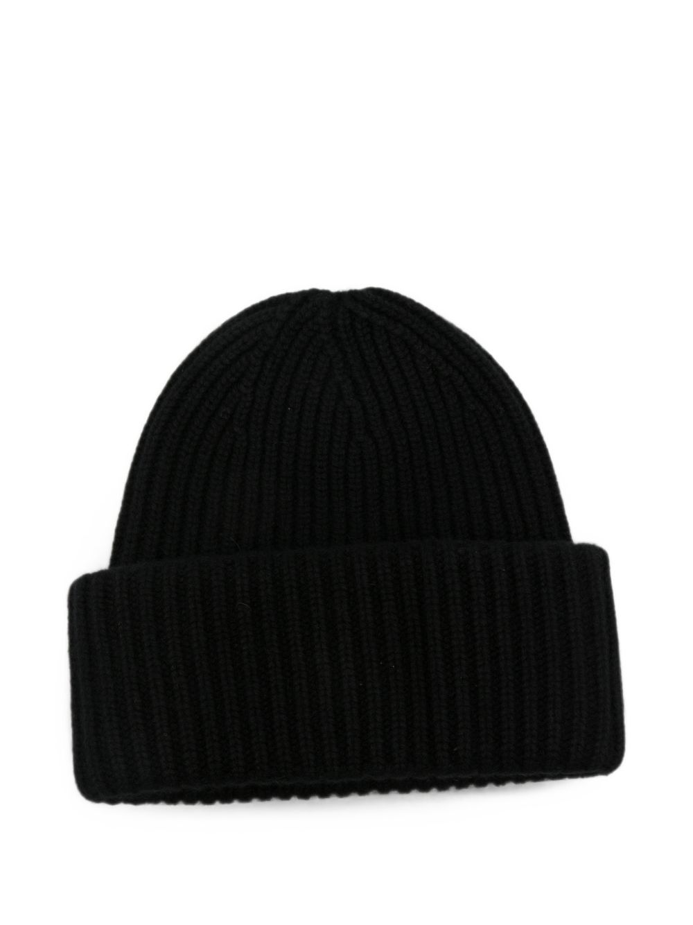 Soft Goat Wool Beanie In Black