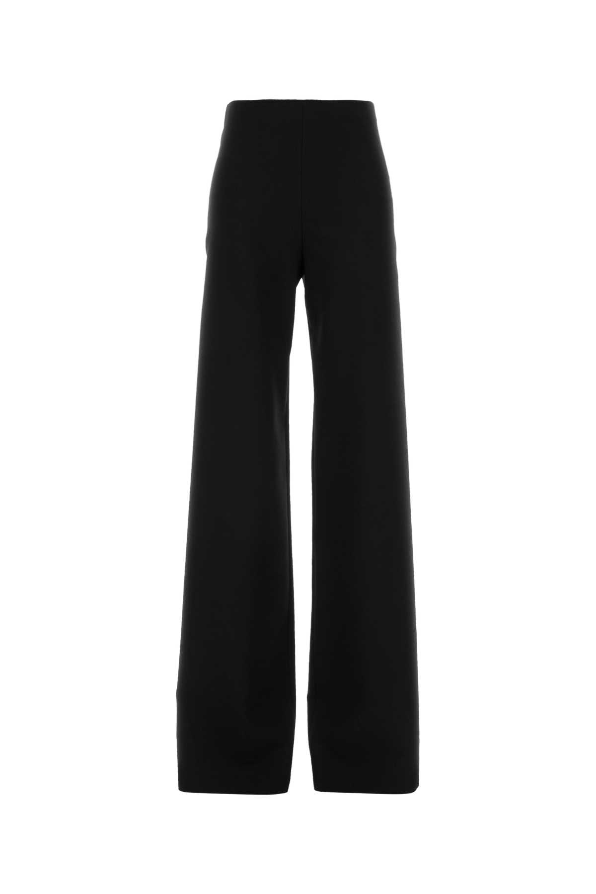 Gucci Stretch Wool Blend High Waist Trousers In Black