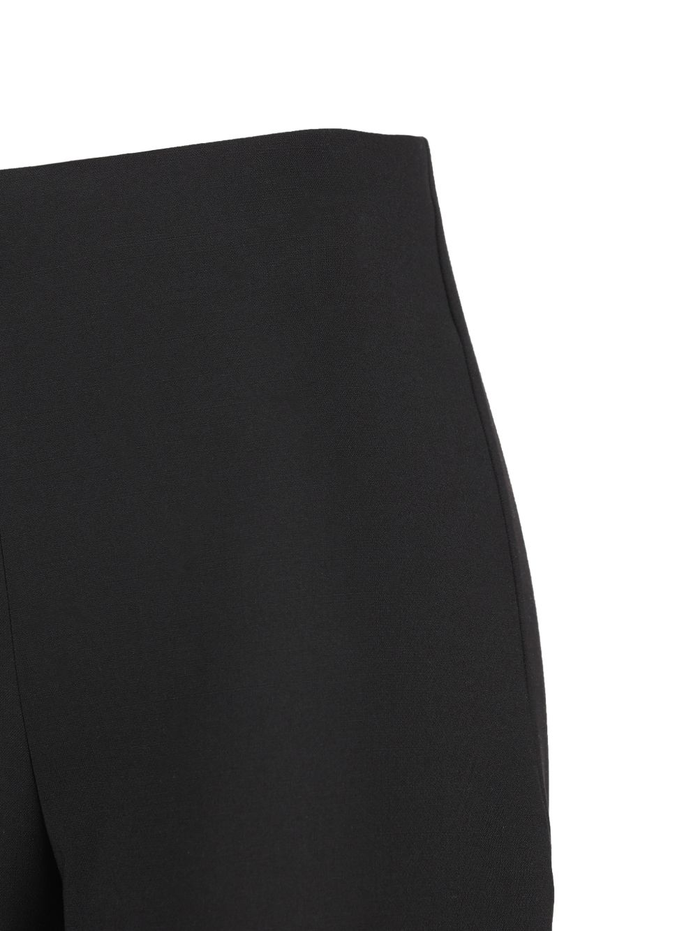 Gucci Stretch Wool Blend High Waist Trousers In Black