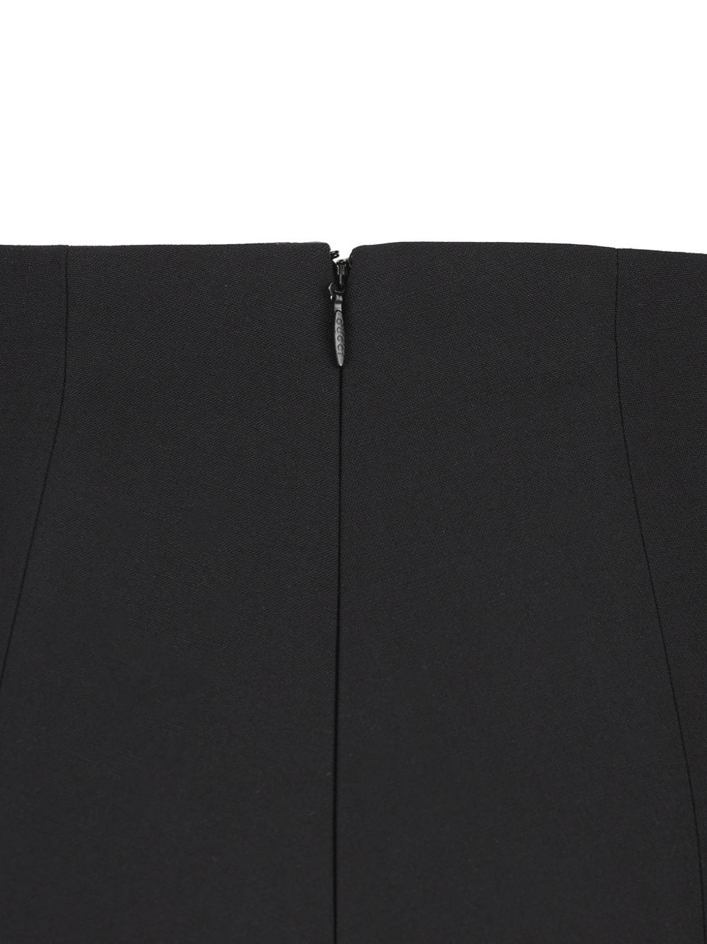 Gucci Stretch Wool Blend High Waist Trousers In Black