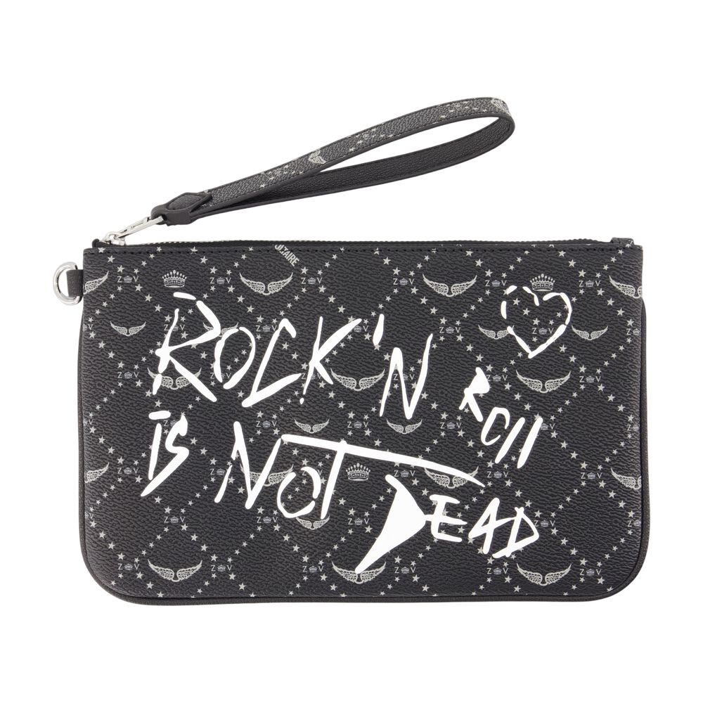 Zadig&Voltaire Z Monogram Arty Tag Pouch -  - Synthetic - Black